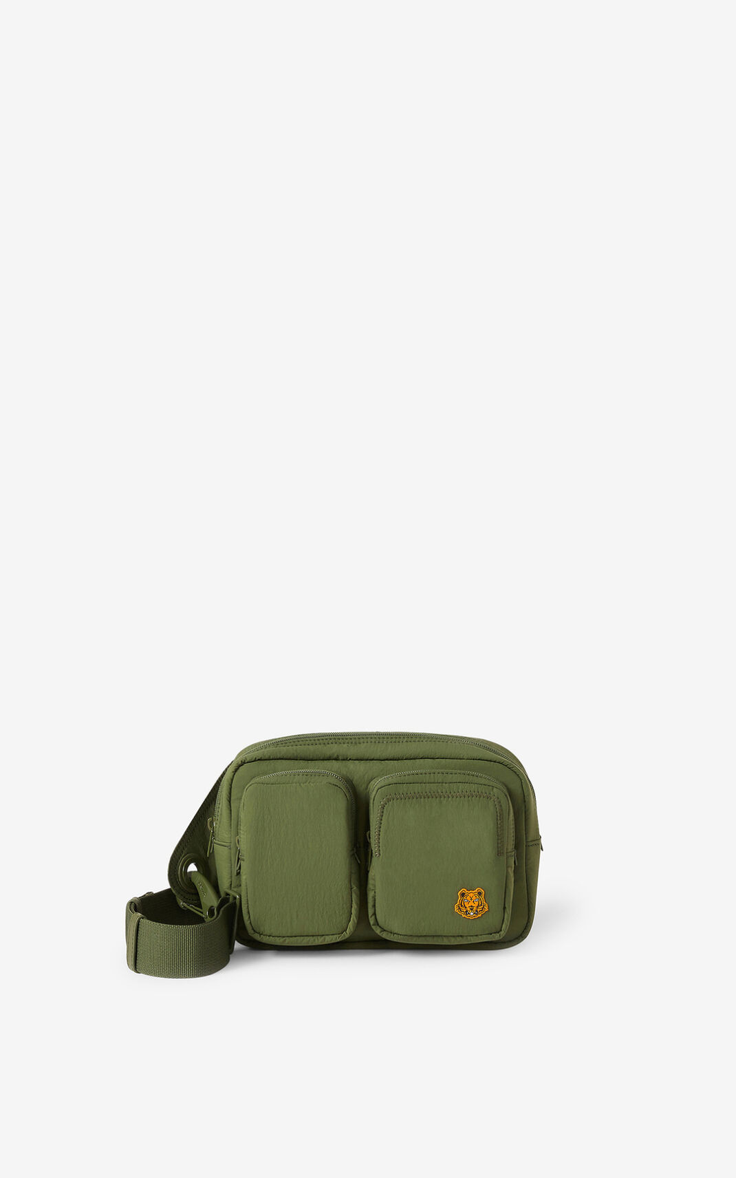 Sac Banane Kenzo Homme Tiger Crest Vert Olive KIJOD-2794